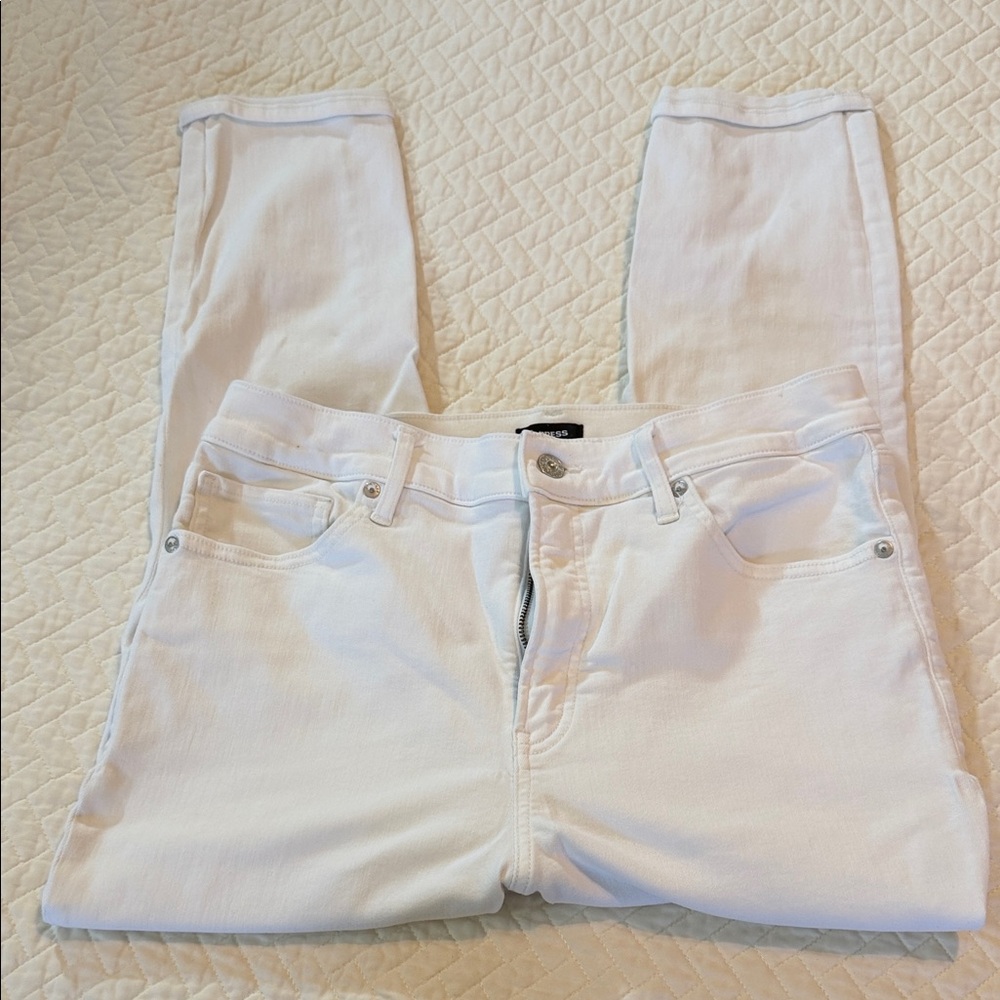 Express Women's Cream Skinny Jeans